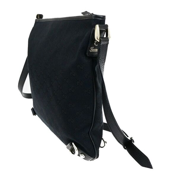 Gucci Abbey Black Canvas Shoulder Bag (Pre-Owned) - Picture 4 of 16